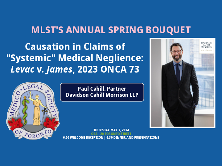 Infographic of Paul Cahill re: MLST'S Annual Spring Bouquet